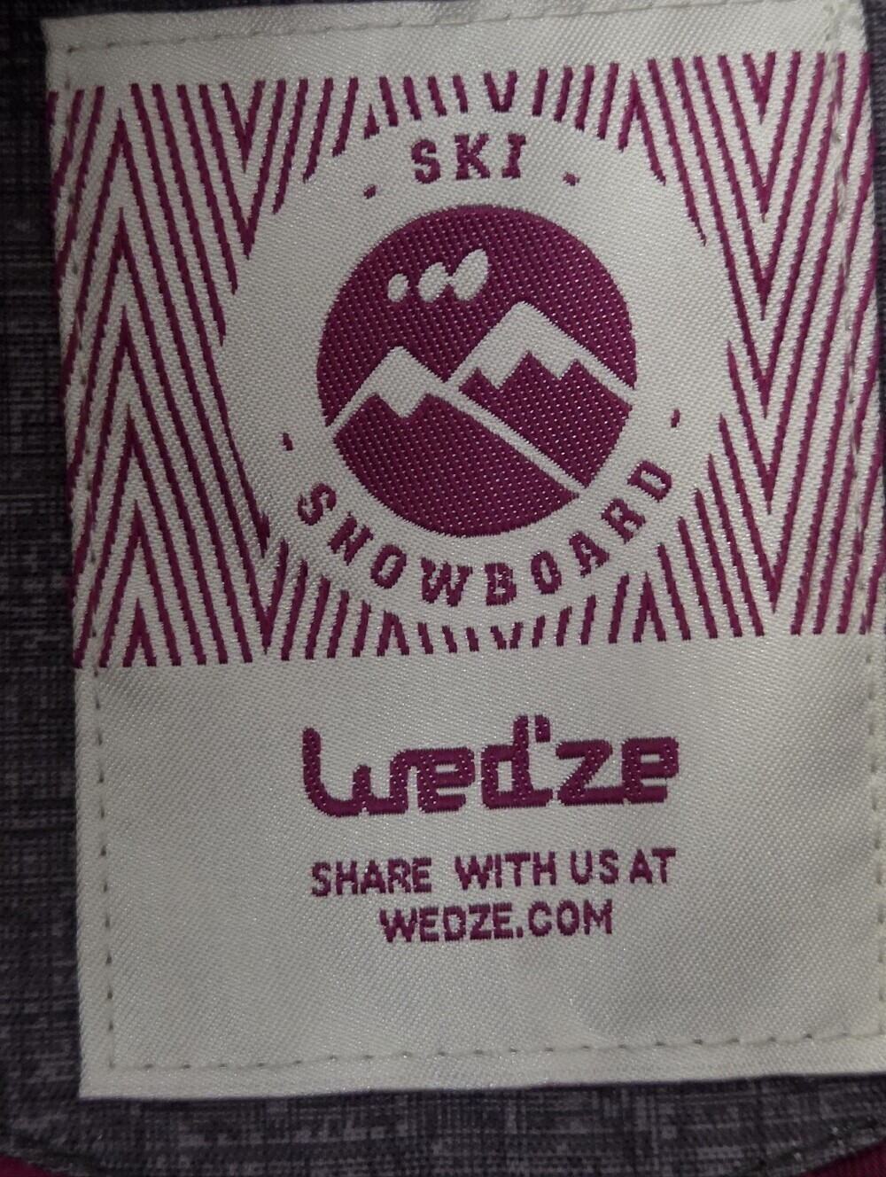 Wed’ze Midslide Women’s Ski Snowboard Jacket Gray Pink EU 40 US Small - Picture 7 of 15